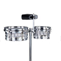 Meilleur choix AOOLOO AL947 13 + 14 pouces Timbel Batterie Professionnel Latin Pliable Caisse Claire Tempa Métal