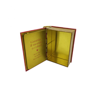 Boîte en métal en forme de mini livre, impression personnalisée de haute qualité, pour cadeau de chocolat