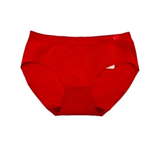 Venta al por mayor Sexy bragas coreanas Sexy bragas ropa interior cómoda señoras buena suerte bragas Rojas brillantes