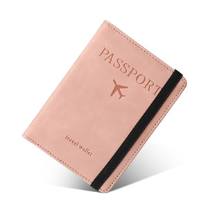 Productos más vendidos 2025 Funda de pasaporte clásica antidesmagnetización Pasaporte de cuero PU y tarjetero Cartera Pasaporte Titular - Product Image 1