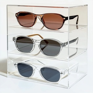 Custom Clear High Quality for Polished Acrylic Modern Tabletop Sunglasses Display Stand for Storage and Display - Product Image 4
