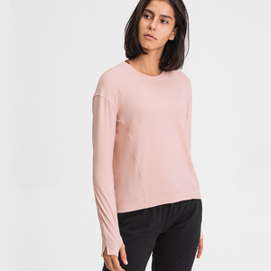 Automne <span class=keywords><strong>Femme</strong></span> Filles À Manches Longues Tops Solide Surdimensionné Femmes Lâche Chemise Décontractée Plus La Taille Vêtements Femmes Streetwear T-shirts - Product Image 3