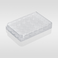 Placa de reacción de pozo profundo de laboratorio, placa de cultivo celular, placa transparente desechable de 96 pocillos para cultivo celular de bacterias