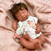 Poupées Reborn en Silicone Complet avec Sucette, 20 Pouces, Bébé Fille/Garçon Nouveau-né avec Cheveux, Personnalisables, Vente en Gros Directe Usine