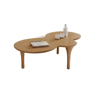 NKAHS Portable Decorative Minimalist Solid Wood <b>Coffee</b> <b>Table</b> for <b>Small</b> Living Rooms Eco-Friendly & Durable - Product Image 1