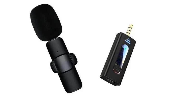 K35 Lapel Wireless Microphone Jack Interview Clips Microphone for  Video Live Tiktok Mini Mic Microphone