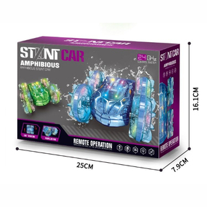 <span class=keywords><strong>KS</strong></span> 2.4G Amphibie RC Voiture 5 Canaux Double Face Stunt Véhicule Avec Lumières Colorées Étanche 360 Flips Rotation Voiture - Product Image 5