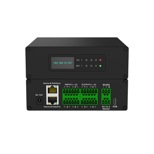 Sistema de Audio Profesional de 4 Canales <span class=keywords><strong>Dante</strong></span> DSP con Ajuste de Ganancia para <span class=keywords><strong>Hoteles</strong></span> - Product Image 1