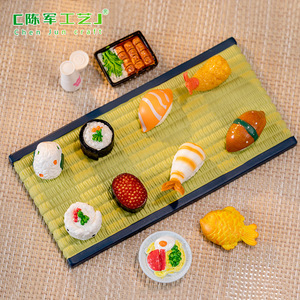<span class=keywords><strong>Mini</strong></span>-ornements décoratifs DIY pour maison de poupée : Simulation de micro-paysage de cuisine japonaise, accessoires de jeu alimentaire - Product Image 2