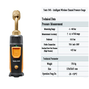 Manómetro Digital de Alta Presión Testo 549i - Sonda Inalámbrica Inteligente Compatible - Medidor de Presión de Refrigeración -1 +60 - Product Image 2