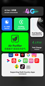 OEM 7 inç arka koltuk dokunmatik ekran araba MP5 DVD OYNATICI Tesla modeli 3 Y Carplay için WiFi <span class=keywords><strong>Bluetooth</strong></span> İklim kontrolü multimedya oynatıcı - Product Image 3