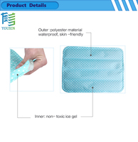 Tapis rafraîchissant en gel pliable, imperméable, personnalisé, réutilisable, de haute qualité, écologique, en PVC/Polyester, pour siège
