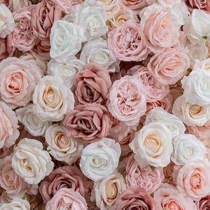 Série <span class=keywords><strong>de</strong></span> Décoration d'Arche en Roses et Pivoines 3D/5D Blanches Personnalisées en Gros : Bouquets Entièrement Roses et d'Hortensias - Product Image 5