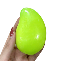 Composants de coque gonflable DIY en forme de mangue à changement de couleur, jouet de décompression à presser, conteneur vide anti-stress avec bouchon