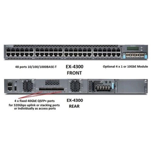 สวิตช์เครือข่าย Juniper EX4300-48P ประสิทธิภาพสูง เหมาะสำหรับการใช้งานในงานผลิต สวิตช์ 48 พอร์ต Gigabit เหมาะสำหรับองค์กรขนาดเล็กถึงขนาดกลาง - Product Image 5