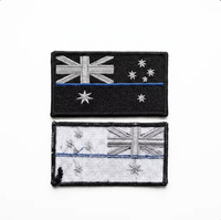 Patch brodé drapeau australien thermocollant pour vestes, chapeaux, sacs, décoration de vêtements DIY