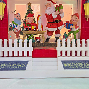 Nouvelle Lanterne à Eau pour Cadeau de Noël, Décoration de Noël Exquise, <span class=keywords><strong>Boule</strong></span> de <span class=keywords><strong>Neige</strong></span> Musicale, <span class=keywords><strong>Veilleuse</strong></span> - Product Image 6