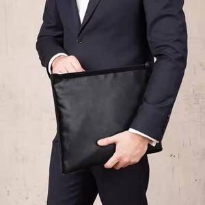 2025 Nueva Bolsa de dinero ignífuga con cremallera, bolsa de almacenamiento de archivos impermeable, producto de archivo con sobre para efectivo y documentos - Product Image 4