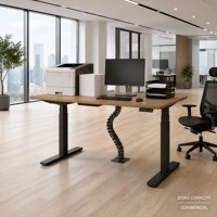 Bureau debout robuste, capacité 220 kg, usage commercial pour bureau