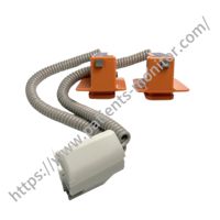 Électrode ergonomique en plastique et métal de qualité médicale pour défibrillateur ND-552VC, séries TEC-5521C et TEC-5531C, couleur orange