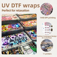 Impresora Laminadora UVDTF Para Envolturas De Vaso De 24 Oz, Duradera y Directa De Fábrica, Para Impresión De Transferencia De Calor En Calcomanías DTF De Vidrio PET Impermeables