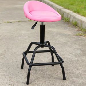 समायोज्य उठाने की दुकान स्टूल, रचनात्मक लौ-पैटर्न राउंड मल, घर अवकाश उच्च-फुट मल - Product Image 2