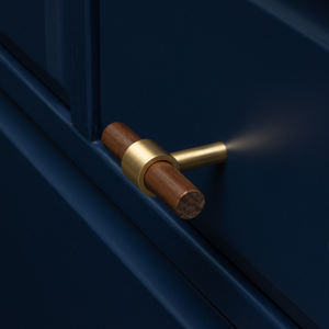 Qianisi hk0087 ייחודי פליז אגוז ריהוט ידית דלת ארון מוט מוט ידיות ארון בגדים למשוך - Product Image 6