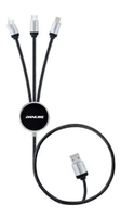 Porte-clés personnalisé avec logo, câble de charge USB 3 en 1, ports multifonctions, câble de charge 3 en 1, lumière LED lumineuse pour cadeau