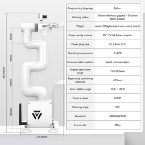 Bras robotique collaboratif visuel à 7 axes JetCobot pour NANO 4GBSUB Orin NX SUPER Robot collaboratif JetCobot JetCobot - Product Image 6