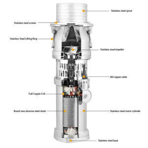 Pompe immergée triphasée à immersion d'huile en acier inoxydable QY, haute levée, 380V, irrigation agricole industrielle, haut débit - Product Image 4