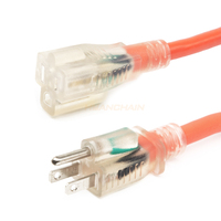 Câble d'extension lumineux étanche pour extérieur, homologué ETL, SJTW 12/3, 75 pieds, IP65, 15A, pour usage domestique – Meilleures ventes