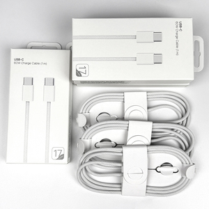 Câble de charge rapide USB-C vers USB-C 60W à vente chaude pour <span class=keywords><strong>Apple</strong></span> pour iPhone 15 16 17 en cuivre pur avec gaine en nylon - Product Image 4