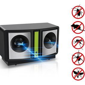 Trong nhà kho nhà loa kép Pin Pest Repeller siêu âm muỗi, gián, Spider Mouse Repellent - Product Image 3