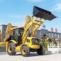 Pengiriman Gratis Mini Excavator Retro Diesel Baru 2.5 Ton 3.5 Ton Alat Berat Pertanian Backhoe Loader Kecil 4x4