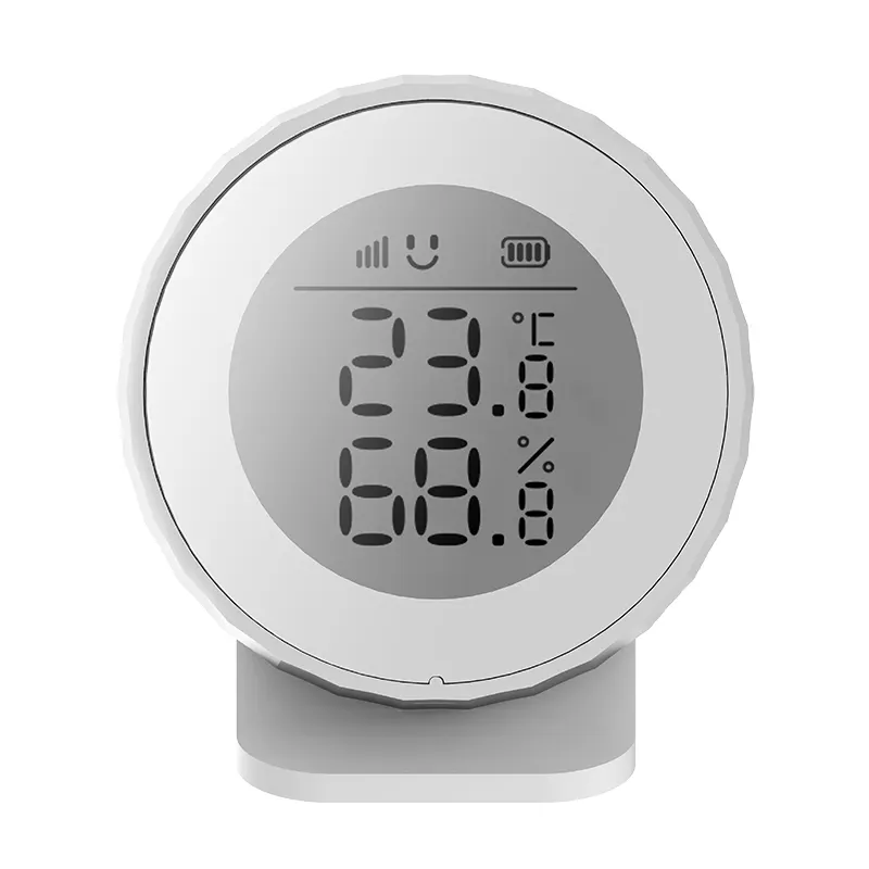 Heiman compact design Matter Smart Temperature Humidity Sensor air quality monitor with LCD Display