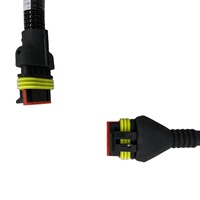 Kabel Konektor Tahan Air Tipe Y 1 ke 2 untuk Mesin Pertanian, Traktor, dan Mesin Panen, Kabel Harness Kustom