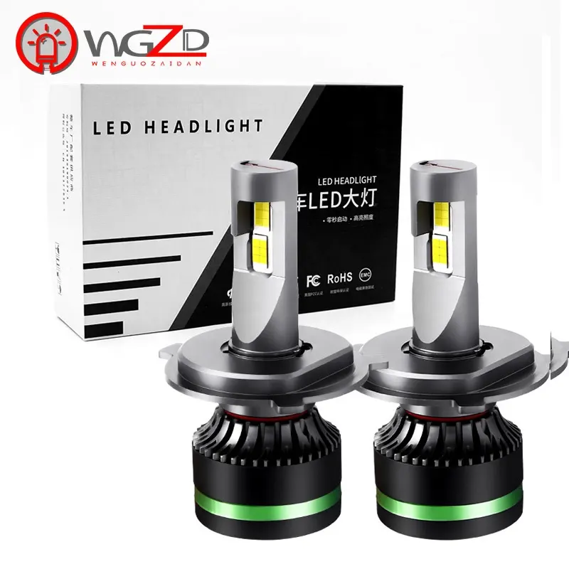 Alta Potência H1 H3 9005 9006 H11 H10 H8 H4 H7 Bulbo 10000 Lumen LED Car Lâmpadas Dos Faróis de Led, Auto H4 H7 Levou Farol