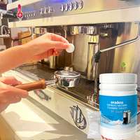 Oradess Nettoyant pour machine à café, dégraissant en comprimés solides pour portafiltres, paniers Focus Action, élimine les dépôts gras, gain de temps