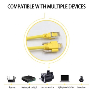 Liansu Linksup High Speed <strong>Vision</strong> Industrial Camera Ethernet <strong>Cable</strong> Cat6A/7 Network SFTP Rj45 8p With Lock Screw cat6A lan <strong>Cable</strong> - Product Image 6