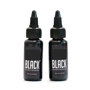 Encre de tatouage haute concentration 1oz 9 couleurs Pigment épais Super Noir pour artistes tatoueurs - Product Image 3