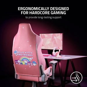 Chaises de jeu en cuir Pu <span class=keywords><strong>rose</strong></span> Hello confortable de marque US UK <span class=keywords><strong>Chaise</strong></span> de jeu Rosa Silla Gaming Stuhl Razers Iskur X - Product Image 6