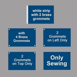 Bandera Nacional Personalizada de Poliéster Ecológico de 150x240cm (5x8 pies) para Exteriores con Doble Costura y Ojales de Latón para Camping - Product Image 3