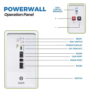 Sistema de Almacenamiento de Energía Solar ESS de 5 kWh, 51.2 V, 300 Ah, LiFePO4, Apilable, Móvil, para el Hogar, con Sistema Inteligente BMS, Color Blanco, 120 kg, Alta Resistencia - Product Image 3