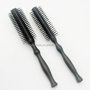 Grande moda <span class=keywords><strong>spazzola</strong></span> per capelli rotonda con setole in Nylon morbido per la casa per lo Styling a scoppio arricciatura capelli medio lunghi ondulati - Product Image 6