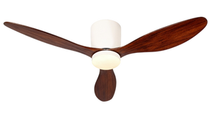 Ventilador de Techo Moderno de 3 Aspas y 52 Pulgadas con Luz, Control Remoto, Motor DC Reversible, Ahorro de Energía, Temperatura de Color 3000-6000K para Dormitorio - Product Image 2