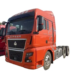 Weichai dizel motor manuel şanzıman ile çin Sitrak C9H traktör kafa kamyon yüksek çatı kabin 6x4 sürücü tekerlek sol direksiyon