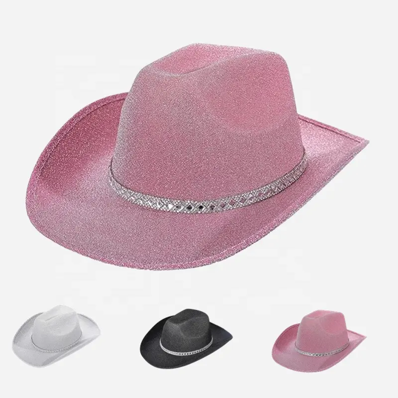 AMOSTRA GRÁTIS rosa bling hip pop jazz granel festa festival performance jazz cowboy mulheres cowgirl trajes chapéu