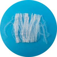 Fibre de polyester microfibre blanche 1.5D*51mm, type duvet, pour rembourrage