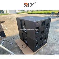 Système de sonorisation actif SUB 9006AS professionnel à double caisson de basses de 18 pouces, haut-parleurs de basses haute puissance pour les spectacles sur scène