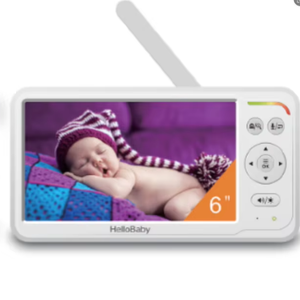 Monitor de Bebé Inalámbrico Digital con Pantalla LCD IPS de 6.0 Pulgadas, Micrófono de Alta Sensibilidad, Monitoreo de Temperatura Ambiente, Comunicación Bidireccional - Product Image 3